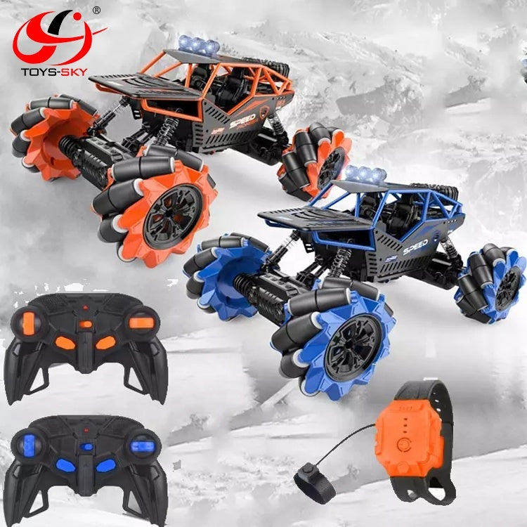 🚙 Voiture Télécommandée RC Tout-Terrain – Niveau Expert avec Lumières Clignotantes et Roues Haute Performance