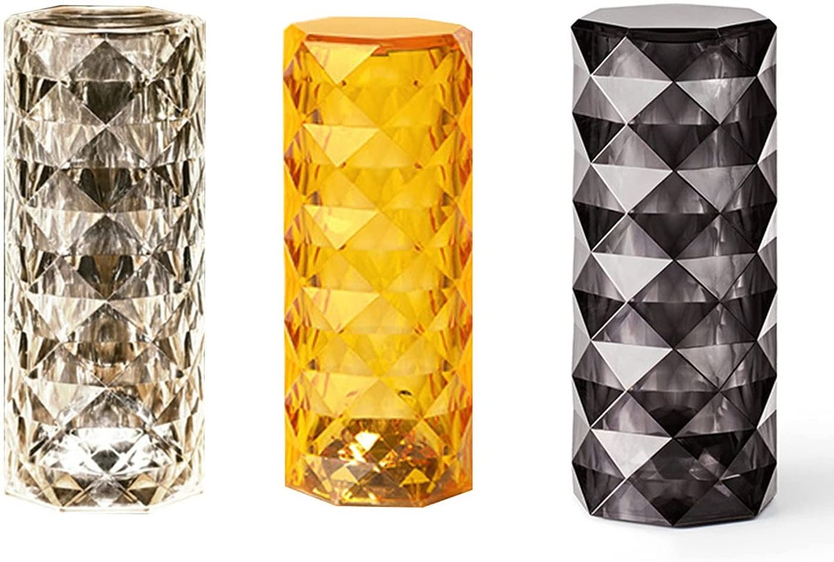 🌸 Lampe de Table LED Cristal avec Télécommande et Haut-Parleur Bluetooth