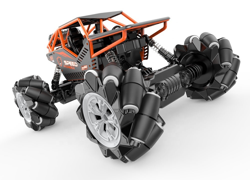 🚙 Voiture Télécommandée RC Tout-Terrain – Niveau Expert avec Lumières Clignotantes et Roues Haute Performance