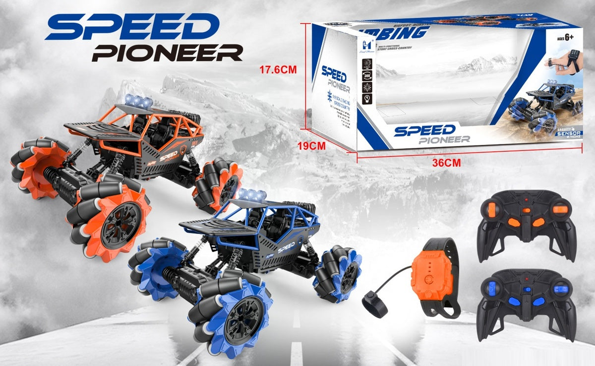 🚙 Voiture Télécommandée RC Tout-Terrain – Niveau Expert avec Lumières Clignotantes et Roues Haute Performance