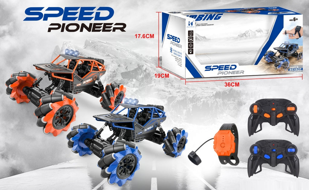 🚙 Voiture Télécommandée RC Tout-Terrain – Niveau Expert avec Lumières Clignotantes et Roues Haute Performance