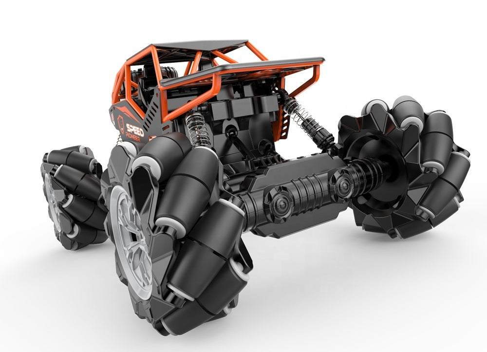 🚙 Voiture Télécommandée RC Tout-Terrain – Niveau Expert avec Lumières Clignotantes et Roues Haute Performance